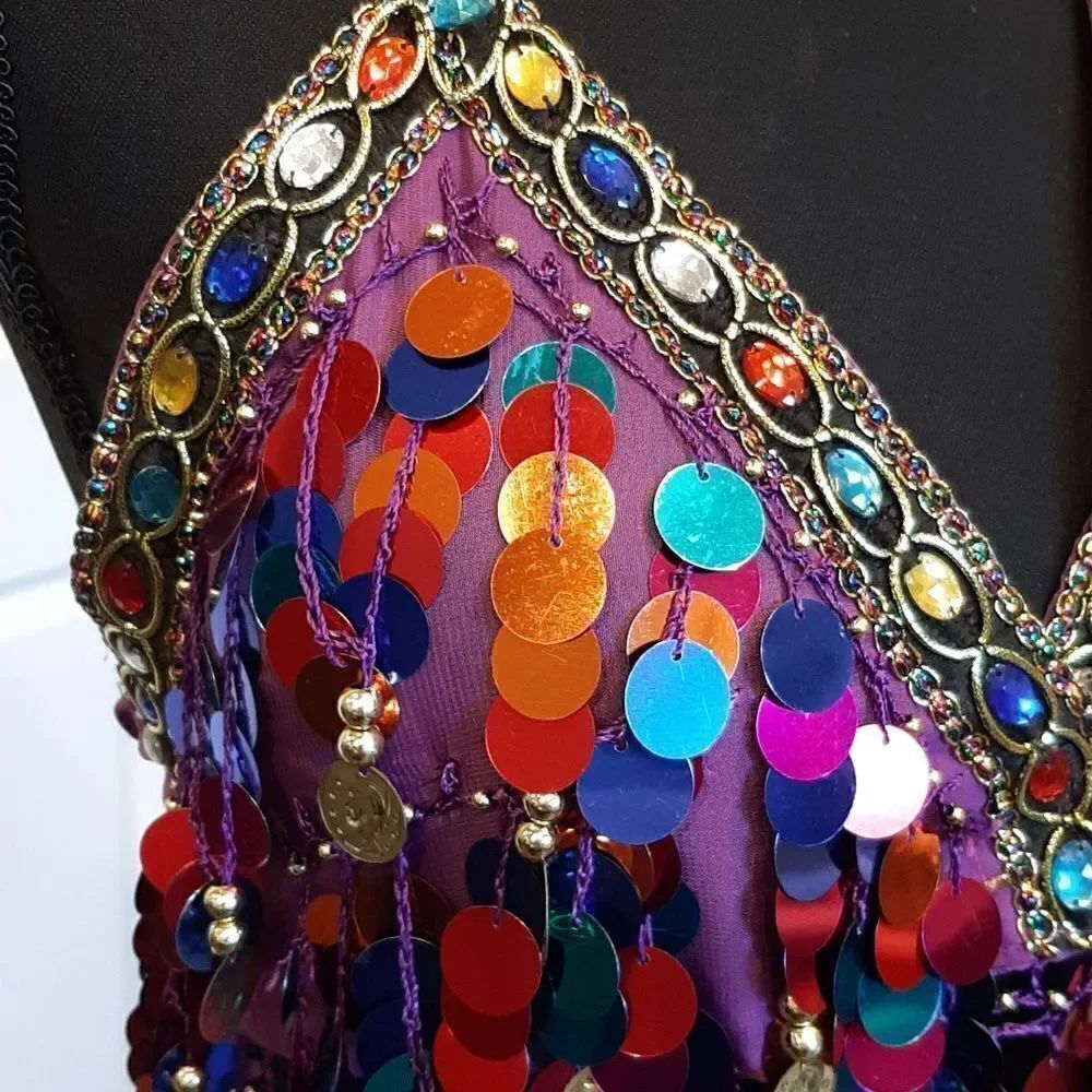 Sparkly Colorful Jingly Costume Halter - Picture 10 of 11